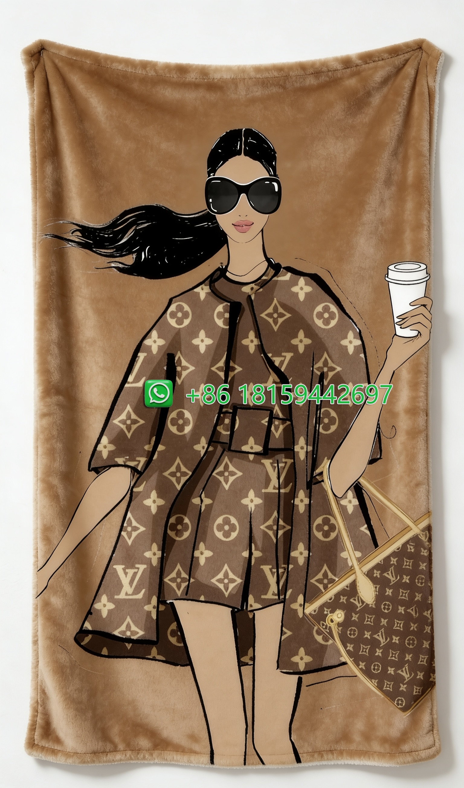 Louis Vuitton Throw Blankets